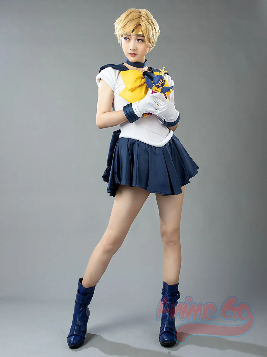 Stokta Anime Sailor Sailor Uranus Tenoh Haruka Cosplay kostüm çocuklar