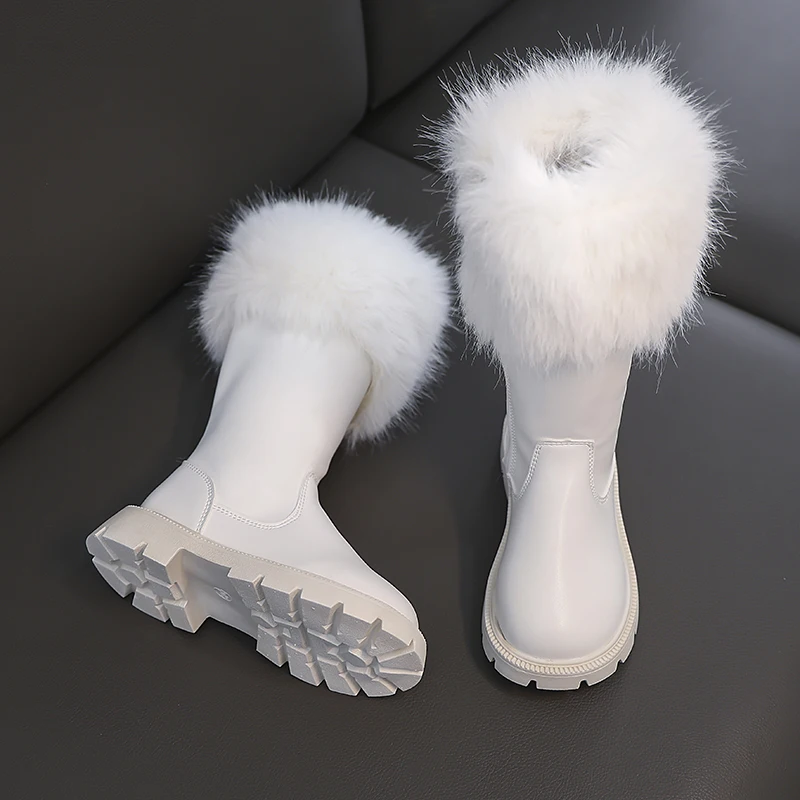 Faux Fur Boots Girls Winter Kids Boots