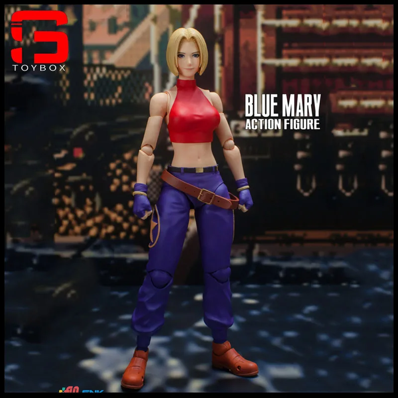 

Storm Toys 1/12 Blue Mary Action Figure With 4 Interchanging Head Sculpts 6-inch Female Soldier Action Figure Collectible Model