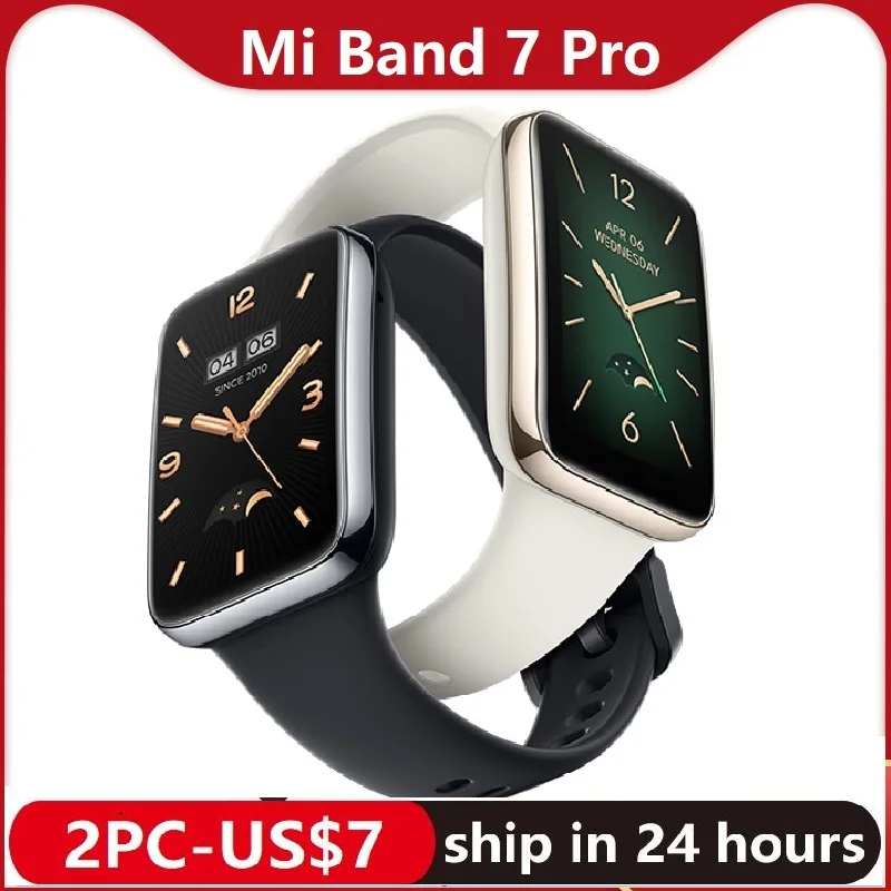 글로벌 버전 Mi Band 7 Pro 스마트 팔찌, 1.64 인치 AMOLED 2.5D 곡선 스크린, GPS 혈중 산소 방수 12 일 배터리, xaiomi, 신제품 