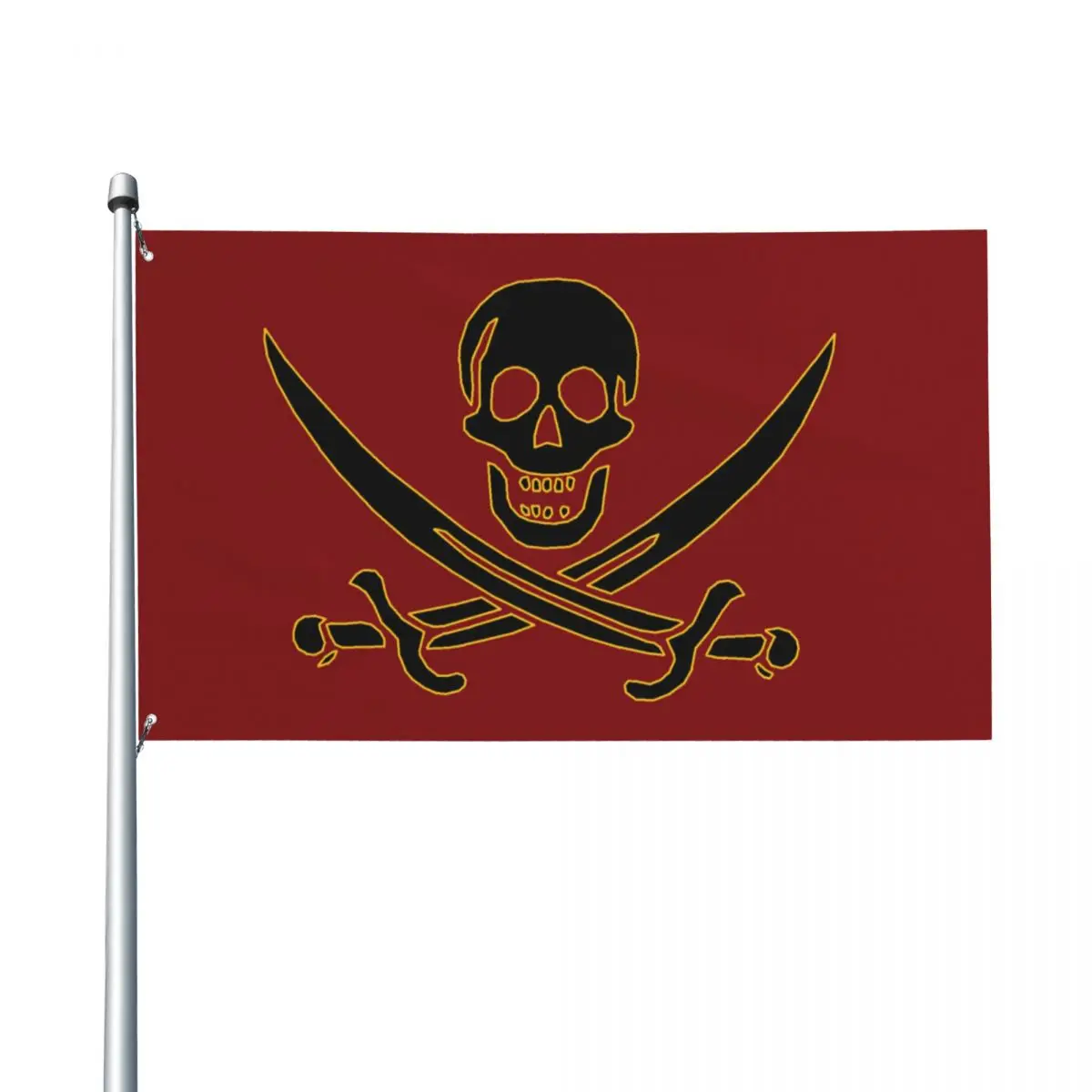 

90X150cm Jolly Roger Flag 3x5ft Custom Banner Outdoor
