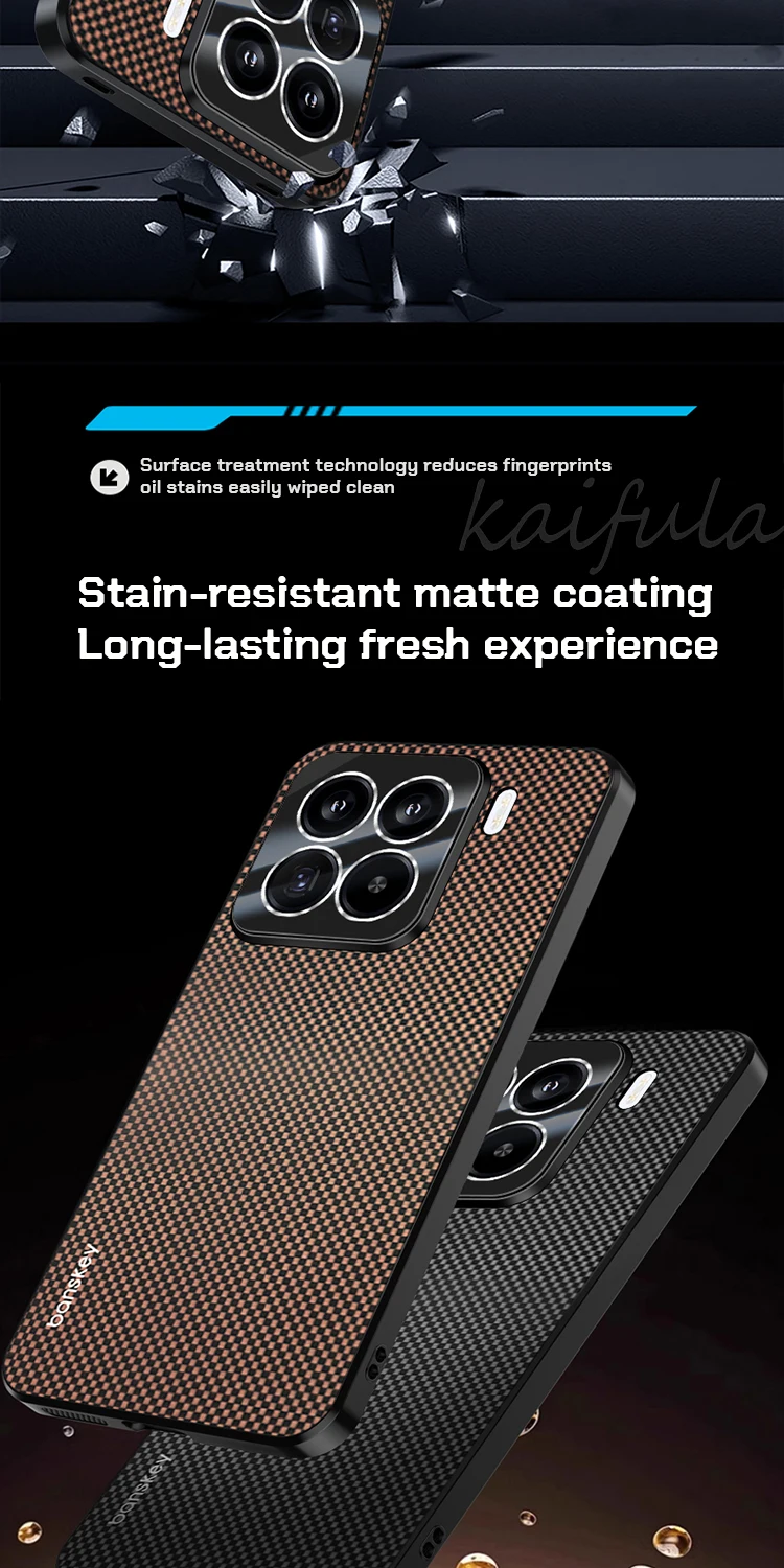 Carbon Fiber Kevlar Pattern Phone Case Image 7