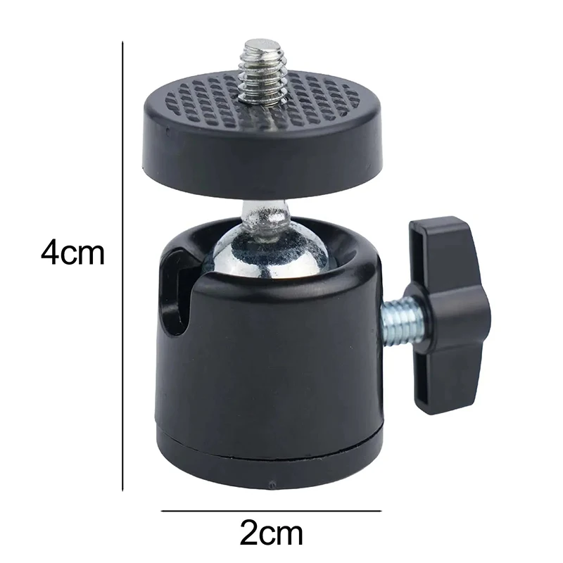 Tripod Ball Angle Adjustment Ball Head Mount 1/4" Screw For DSLR Cameras And Various Devices Pro Audio Equipment Stand Accessory