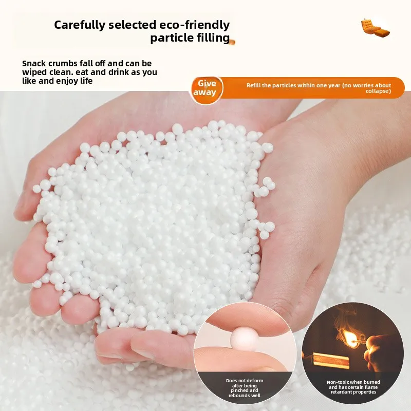 أريكة أرضية عملاقة على شكل كاتربيلر للاسترخاء في غ...