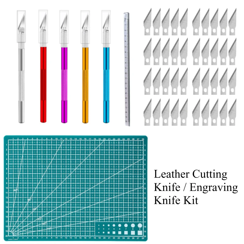 New 50/100pcs Knife DIY Wood Carving Fruit Food Scalpel Craft Sculpture Cutting Tool Metal Engraving Blades Knifes Wood Carving