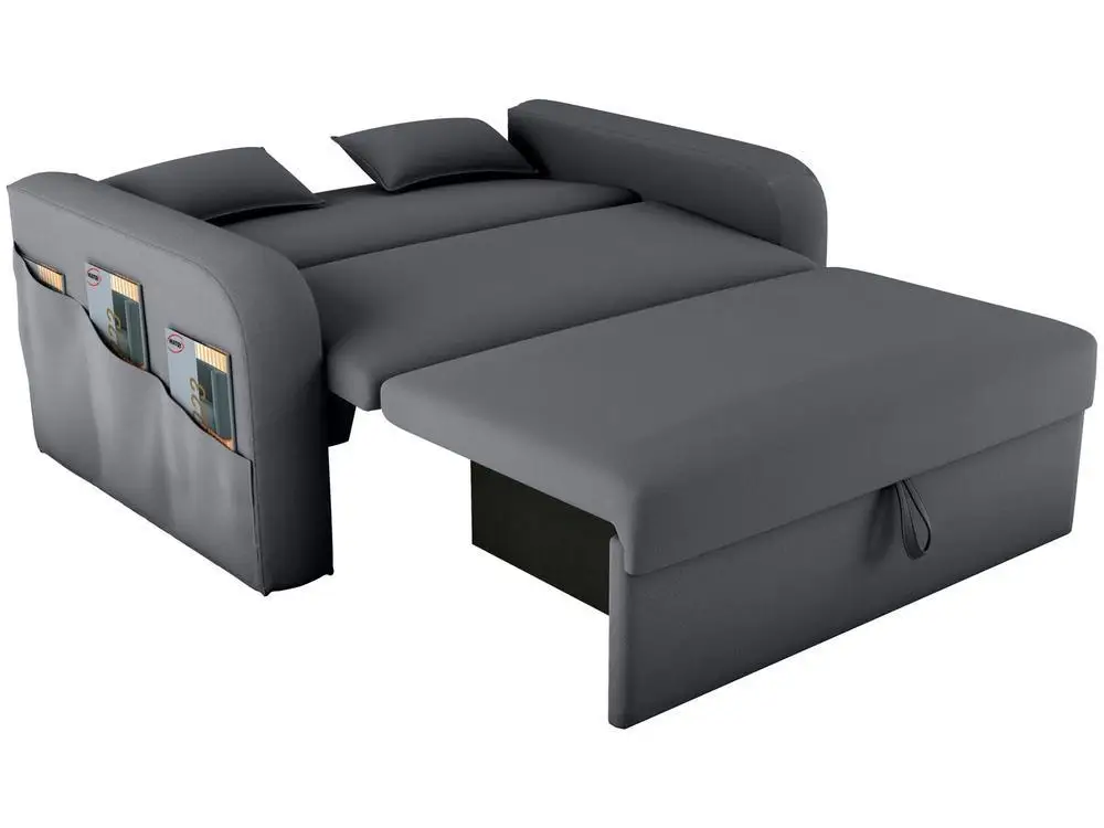 Sofá-cama 2 Lugares Casal Veludo Matrix Lady Dai 3