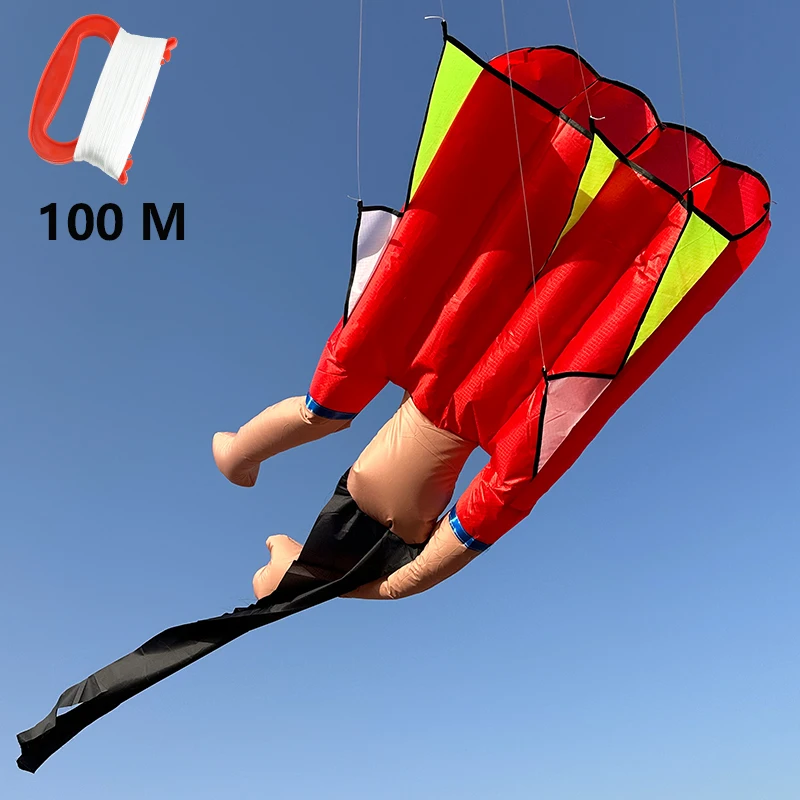 3D Inflatable Soft Kite 0.6 * 2M Fun Beach Professional Kites Easy To Fly Tear Resistant Holiday Gift with Kite String Moscas 2