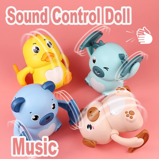 Baby Voice Control Rolling Toys For Children Music Dolls Kid's Toys Sound Controled Rolling Toys For Kids Interactive Toys Gift 1