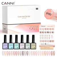 CANNI HEMA FREE Nail Gel Polish VIP Kit Color Chart Diamond Top Coat 30pcs/set 9ml Soak Off UV LED Nail Manicure CC1 to CC7 Kit 1