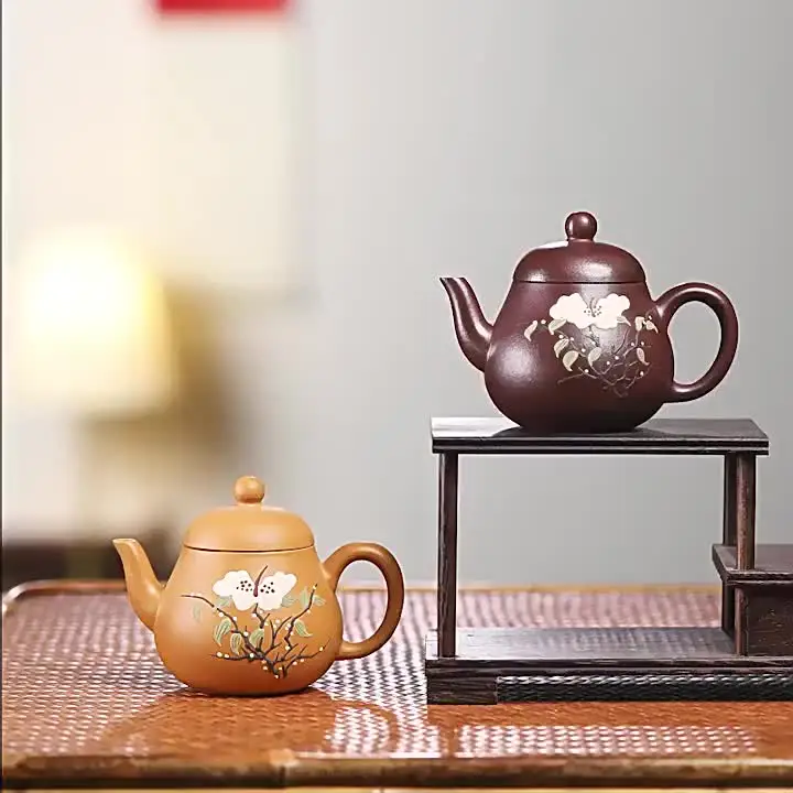 Исинский фиолетовый глиняный чайник Dahongpao Pinggede Bell 110 куб.см