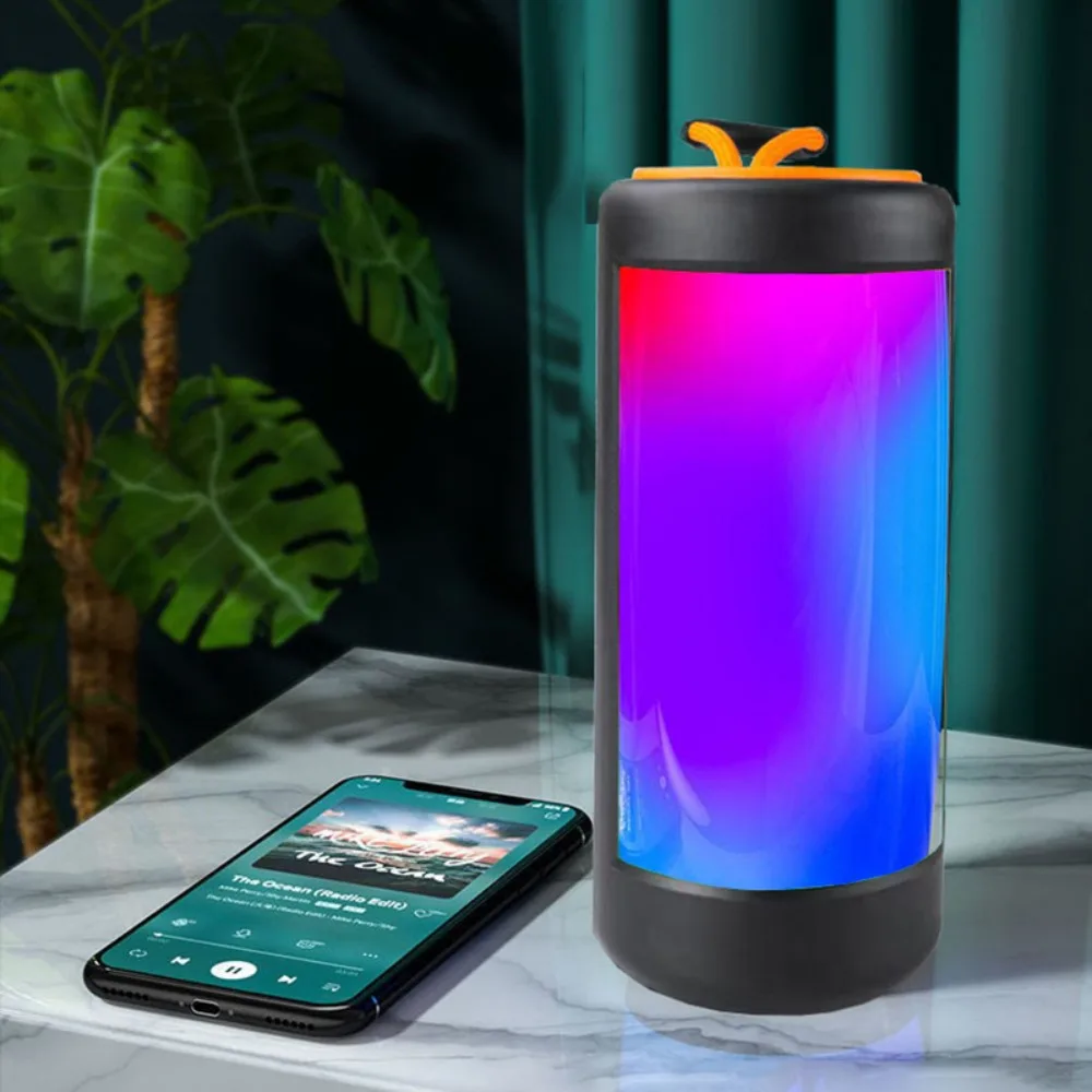 

Subwoofer 118 3D Colorful LED Speaker Wireless High Volume Portable Half-screen Colorful Speakers FM Radio Portable