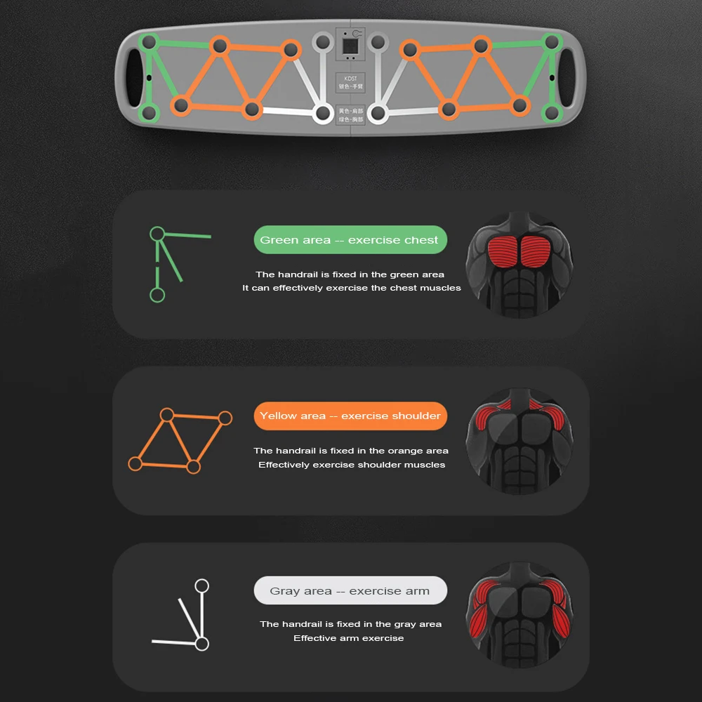 Push Up Training Board, Multi Functional Home Fitness Tool, Auxiliary Training Equipment For Men's Chest And Abdominal Muscles