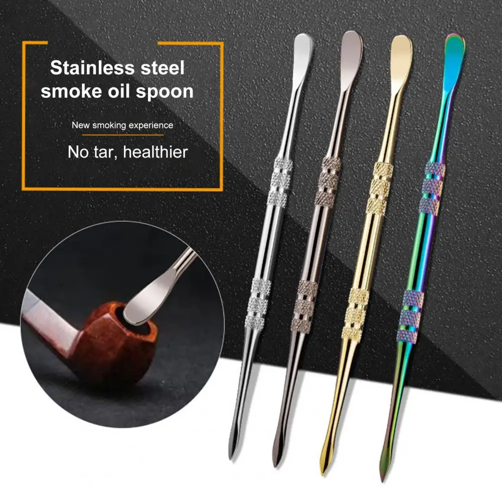 Unique Smoke Wax Remover Concave-convex Texture Labor-saving Minimalistic Wax Oil Cleaning Tool Smoke Pipe Spoon Safe hookah cleaning brush cleaning accessories