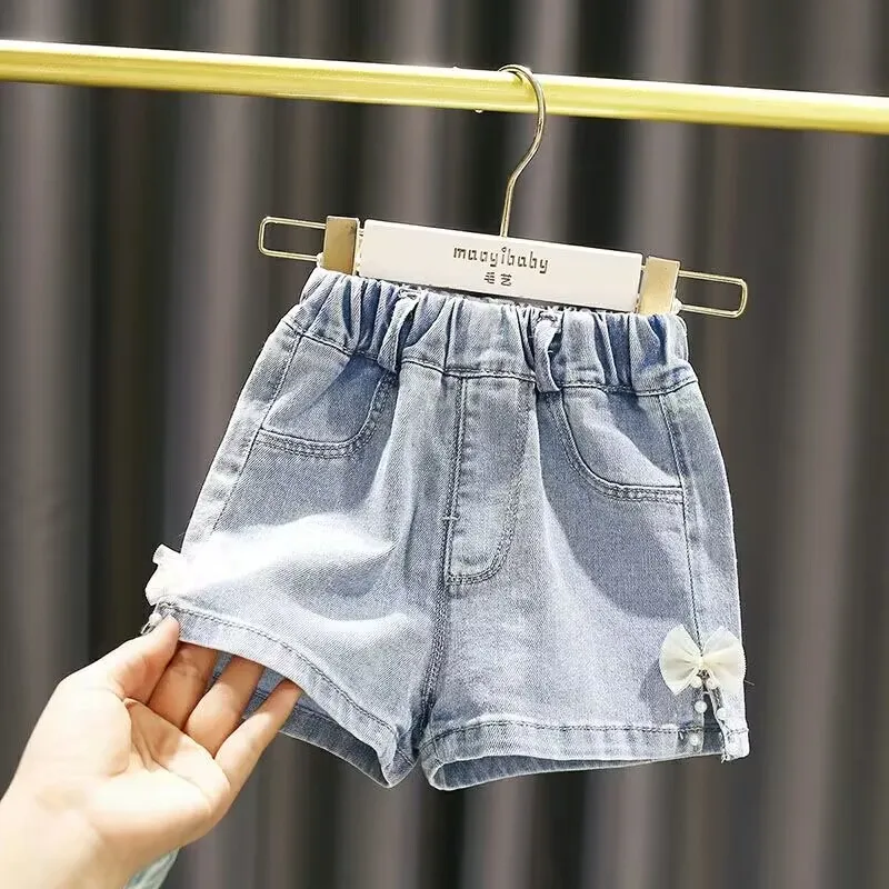 Children's Shorts New Summer Thin Pant Girls Denim Shorts Little Girls Hot Pants Baby Versatile Outwear