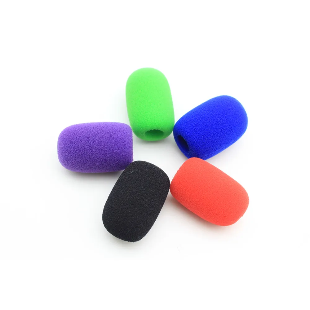 Microphone Foam Windscreens 11mm Diameter Mic Foam Cover for Gaming Headset and Desktop Microphones 5 Pcs microphone cover,microphone accessories,microphone windscreen