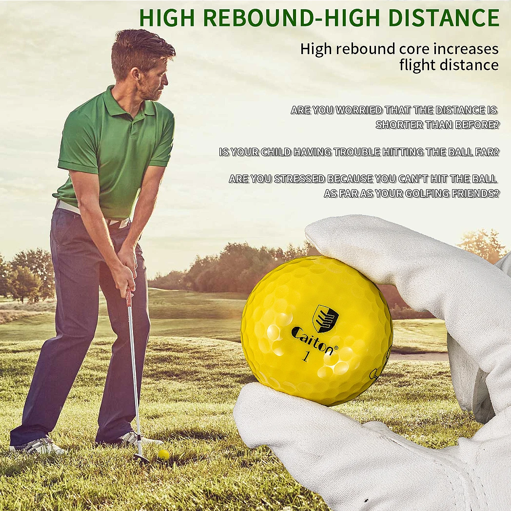 Golf Balls 2-Layer Long Distance 12/3pcs