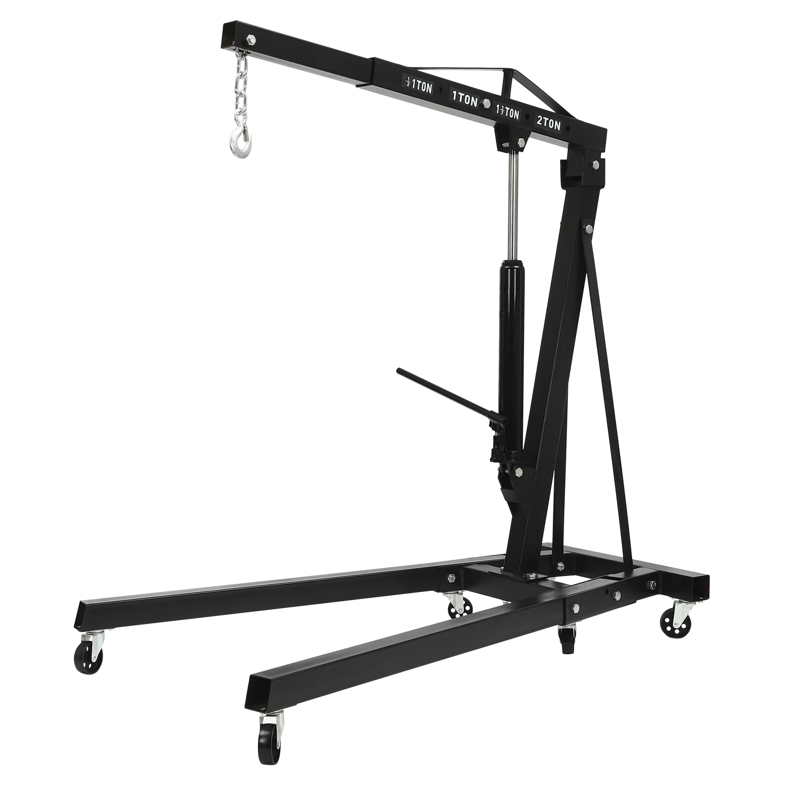 Engine Hanger Engine Crane Hydraulic Car Crane 2T Ton Folding Mobile Auto Maintenance Tool
