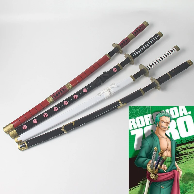 Roronoa Zoro Espada Modelo De Brinquedo Anime Cosplay 11 Simulação Katana Samurai Faca Bambu