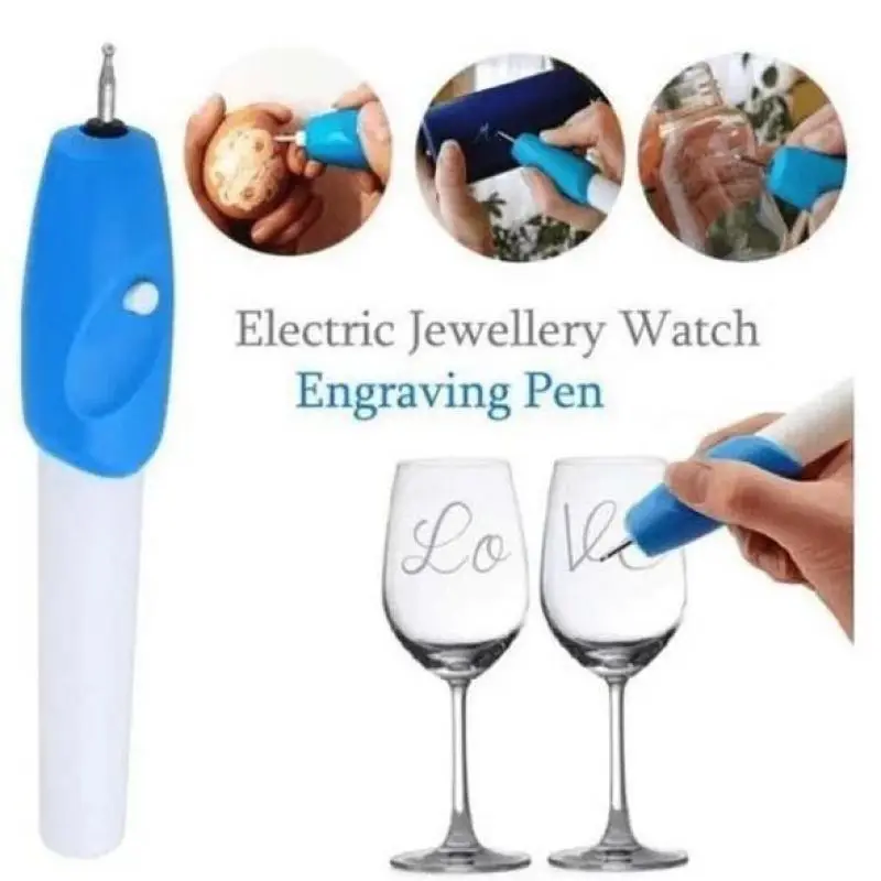 Беспроводная электрическая гравировальная ручка, устройство для резьбы по стеклу «сделай сам», портативная Бытовая маленькая ручка для резьбы по стеклу
