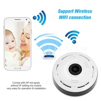 Mini Wifi 360° Camera Invisible Espia Cam Panoramic Monitoring IP/AP Webcam Remote Surveillance Night Vision Small Camcorders 1