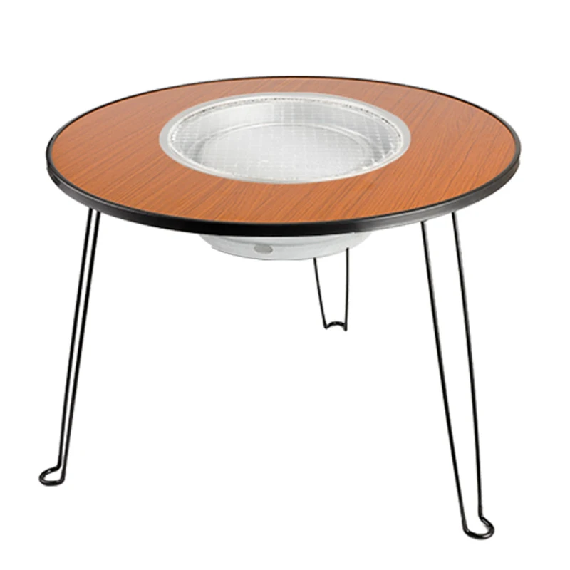 야외 바베큐 난로 휴대용 접이식 바베큐 테이블, 마당 난로 접이식 의자, 차 요리 