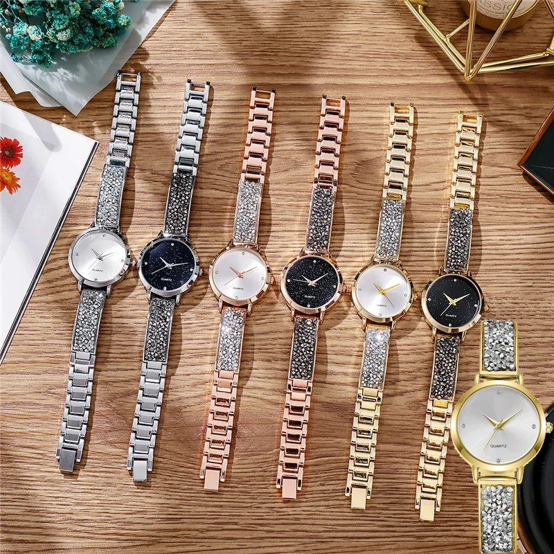 

Reloj Mujer Personality Women's Wristwatch Bracelet Strap Watch for Women Fashion Diamond Clock Top Watch Relojes Montre Femme