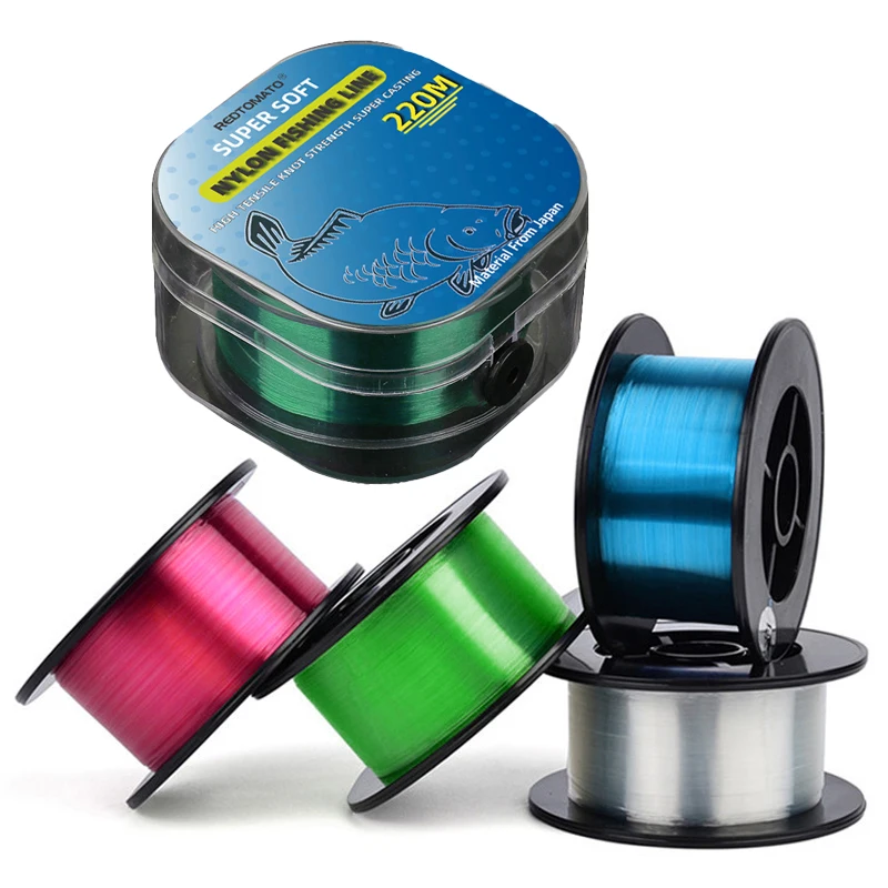 레드토마토 220M 나일론 낚싯줄 일본산 내구성 모노필라멘트 바다/민물 메인 라..