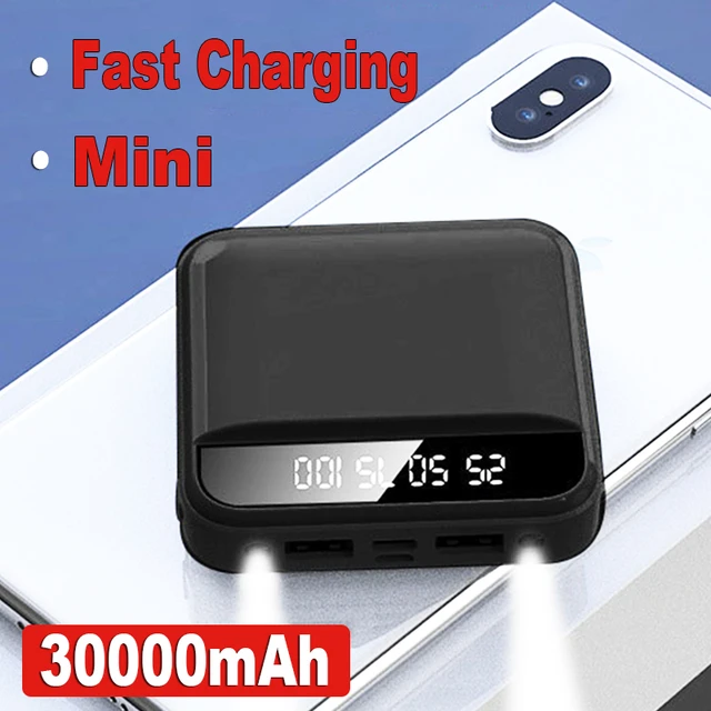 Banco de energía Solar portátil de 30000mAh, paquete de batería externa  para iPhone 13, X, Samsung, Huawei, Xiaomi - AliExpress