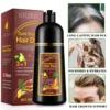 Shampoo 3 in 1 Organic Natural Hair Dye Ginseng Extract Black Hair Color Шампунь Для Волос for Cover Gray White Hair 500ML 1