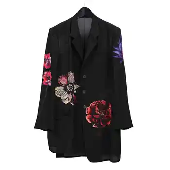 TOP-YAMAMOTO25SS Spring/Summer New fashionable and versatile printed suit jacket 1