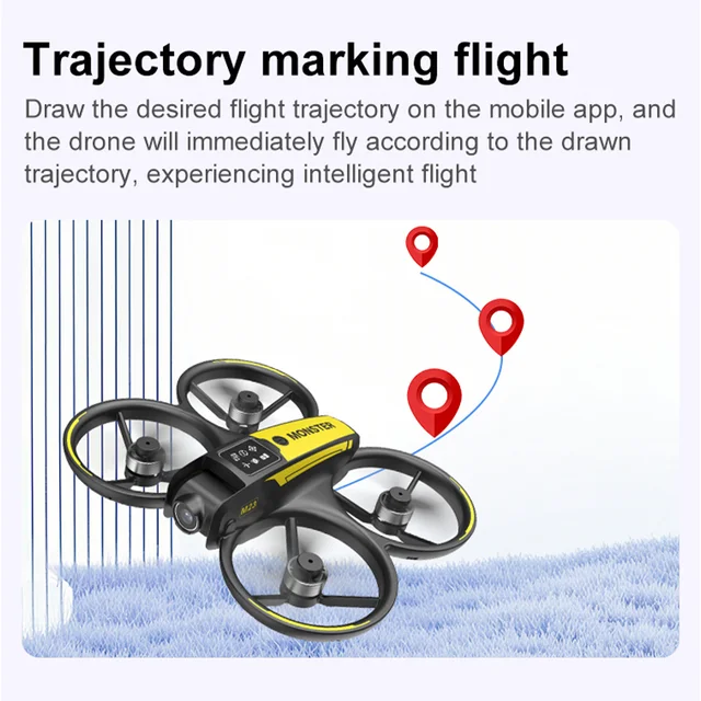 M23 Mini RC Drone 8K HD Camera Screen Control Remote Control WiFi Hold For Selfie And Aerial Shots RC Helicopter For Gifts Toys 5