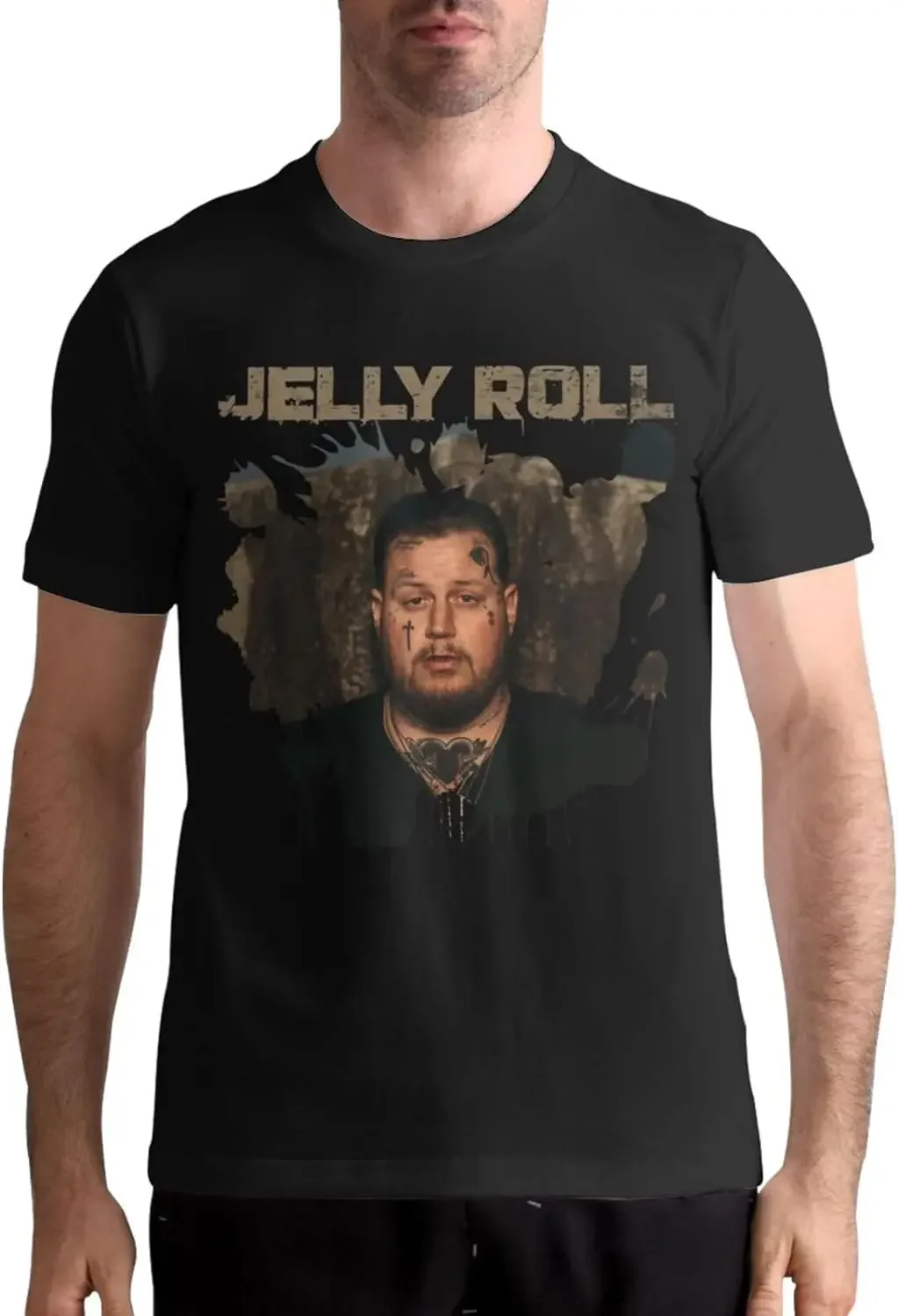 

Shirt Men's T-Shirt Classic Short Sleeve Top Fashion Tee Black