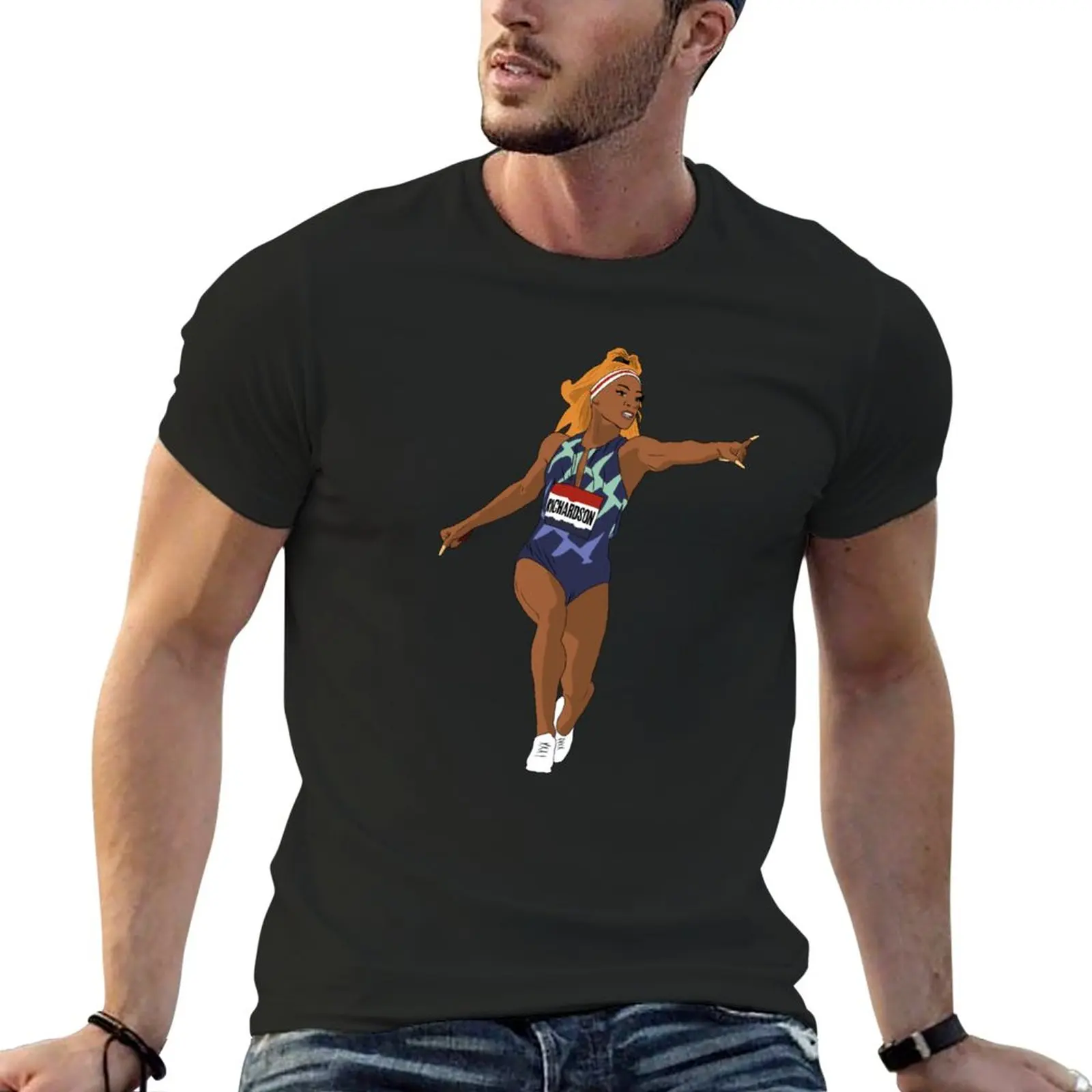 

Sha'Carri Richardson Track & Field USA T-Shirt Aesthetic clothing Tee shirt tees black t shirts for men