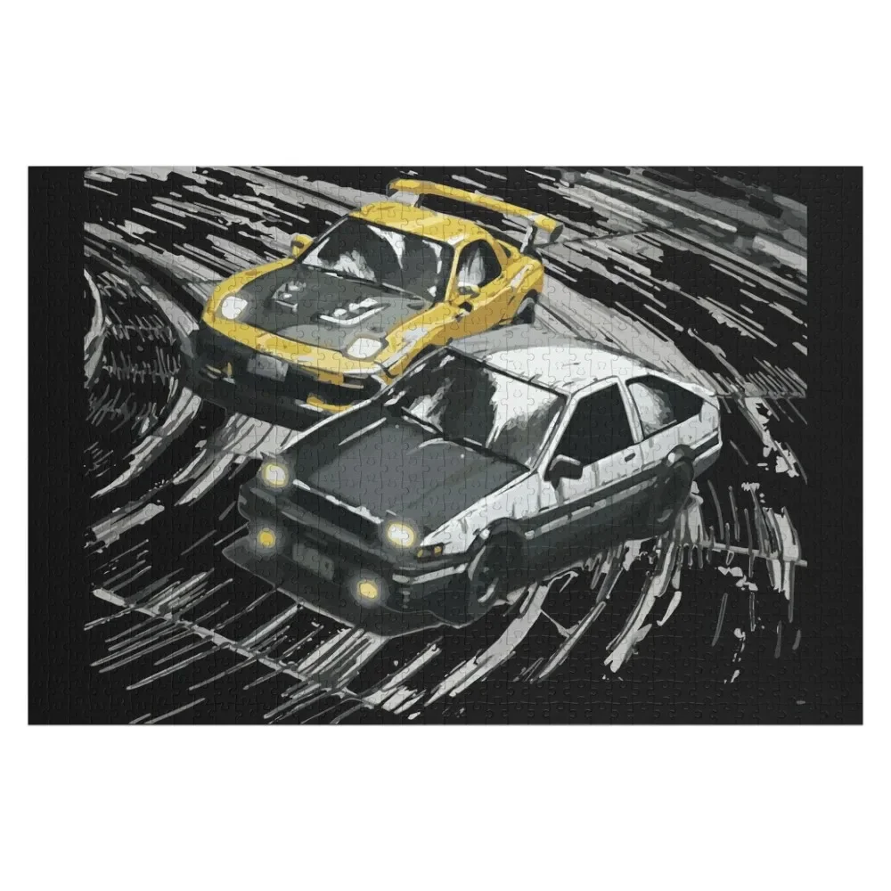 

Mountain Downhill Night Drift Racing Initial D Tandems AE86 vs FD rx-7 Jigsaw Puzzle Baby Toy Personalized Child Gift Puzzle