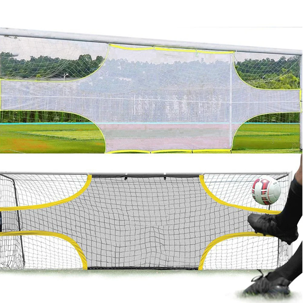 Goalshot Soccer Goal Target Training Aid 5/7 Person Goalkeeper Football Goal Net Soccer Field Net for Scoring and Finishing soccer goal net