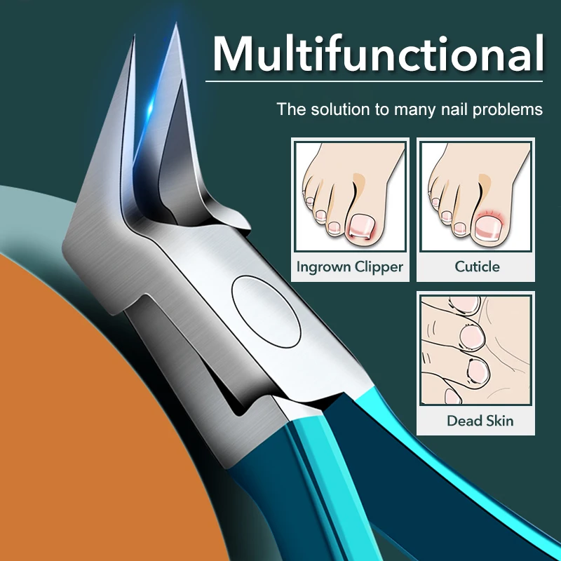 1Pcs Toenail Clippers For Thick Ingrown Nails Women Non-Slip Long Handle Toenail Cutter Trimmers Beauty Manicure Products Tools 3