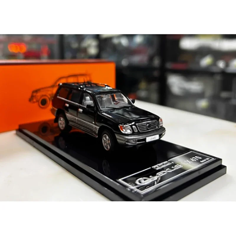 Lexus LX 470 landcruiser100 ランクル 1/64 黒 Diecast 1:64 Scale Lexus LX470 Luxury Off-road Vehicle