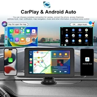 Podofo Écran tactile 7 pouces pour voiture avec Carplay et Android Auto, commande vocale, autoradio, lecteur intelligent, caméra de tableau de bord 3