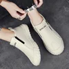 Spring Hot Sale Outdoor Casual Shoes Men Fashion Mid-top Work Shoes Men Zipper Sports Shoes Comfort Driving Loafers Men Sneakers 3