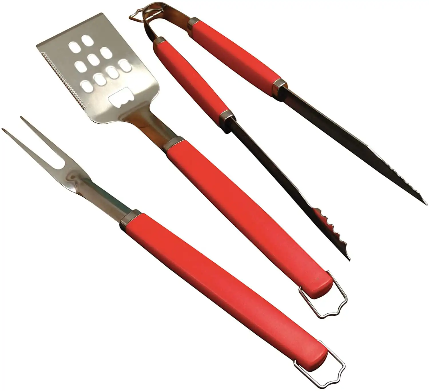 

Perfect Chef 3-piece Barbecue Tool Set with Red Handle