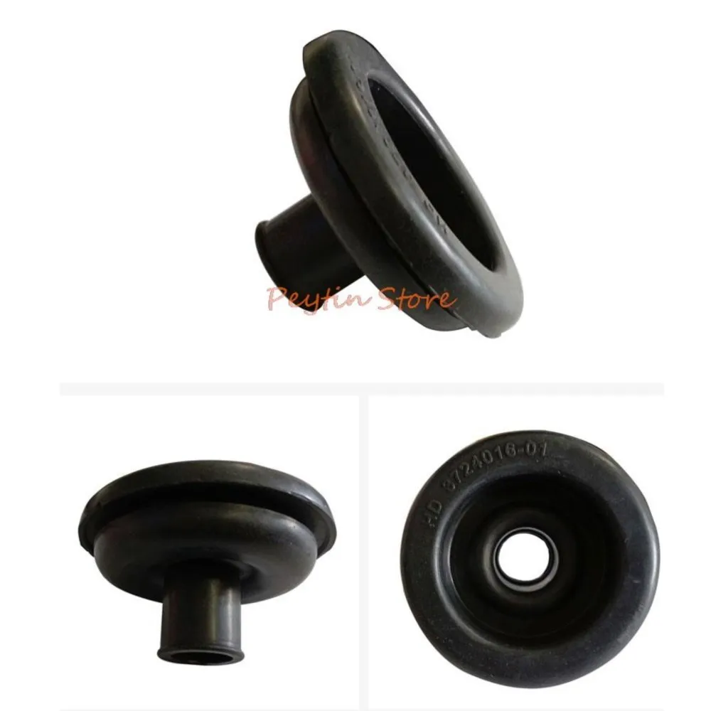 자동차 방진 와이어 패싱용 블랙 트럼펫 모양 스레딩 고무 슬리브, 시트 금속 구멍, 58mm No.3724016-01, 5 개