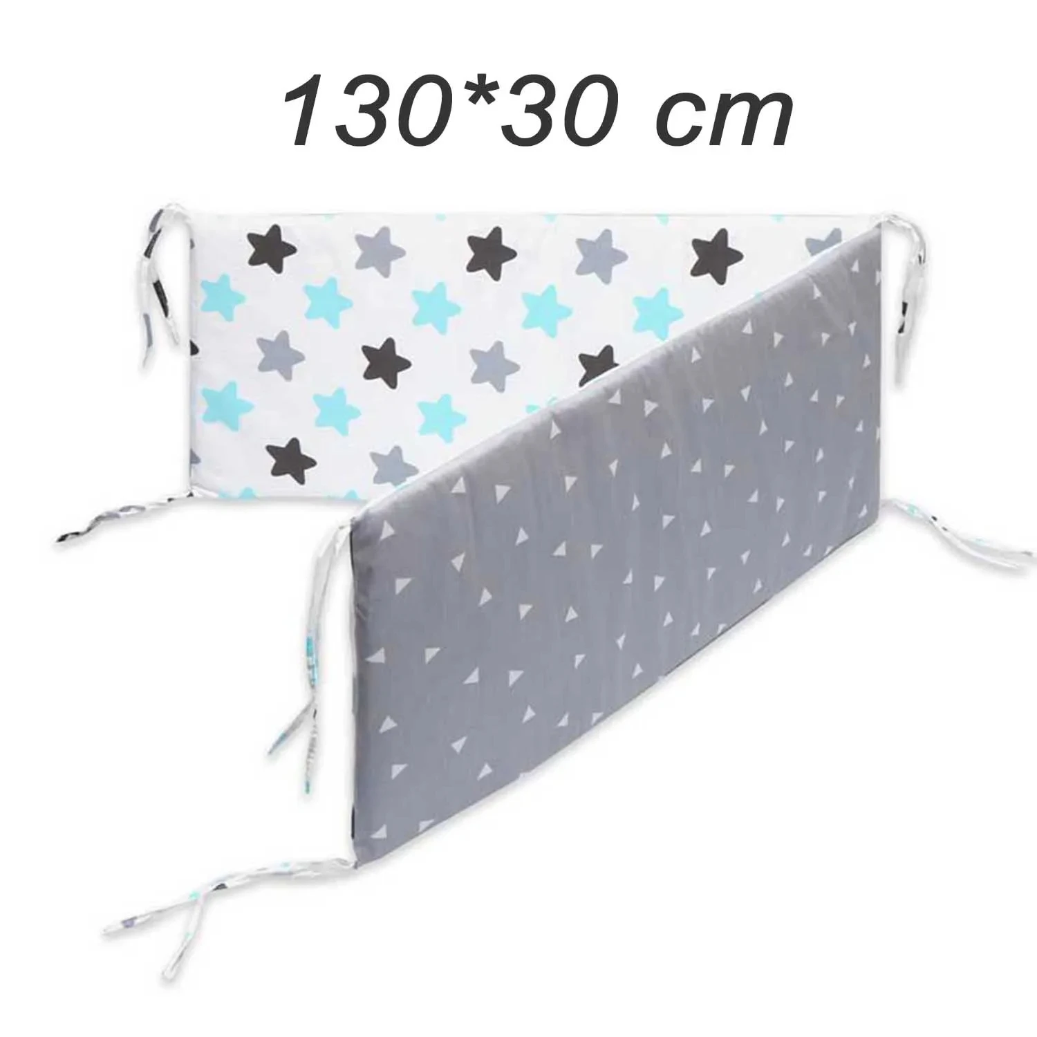 Baby Bed Thicken Bumpers Cotton Printed Cot Protector For Baby One-piece Crib Around Cushion Pillows 130*30 CM