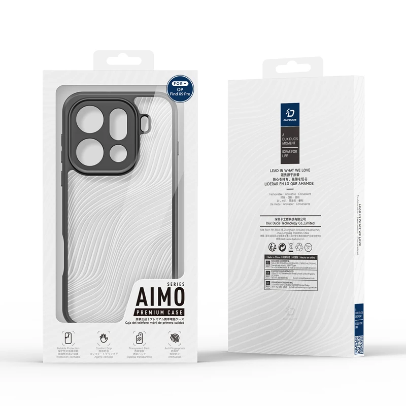 Enhanced Anti-Drop Hard PC Translucent Phone Cover with Flowing Line Design