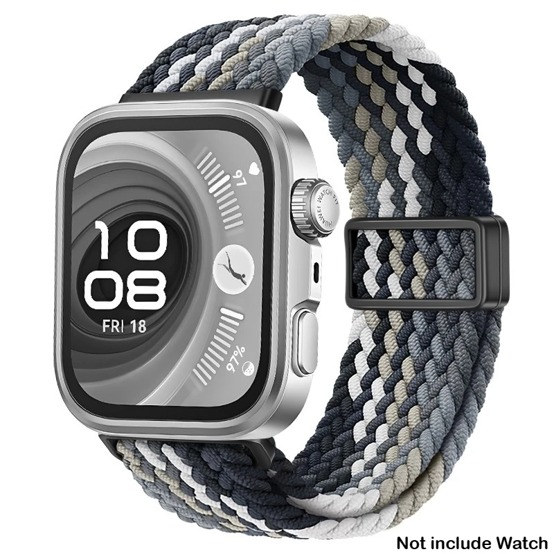 Magnetic Nylon Loop Strap - Elastic Braided Watchband Bracelet