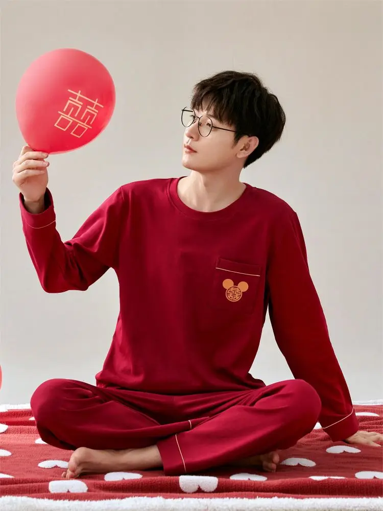 Couple Pijama Winter Man Pajamas Men's Cotton Pajama Man Offer Loungewear New in Men Lingerie Pyjama-sets Nightie The Nightgown