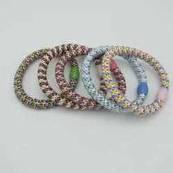 Set of 5 Colorful Elastic Hair Tie Bracelets (Color 3)
