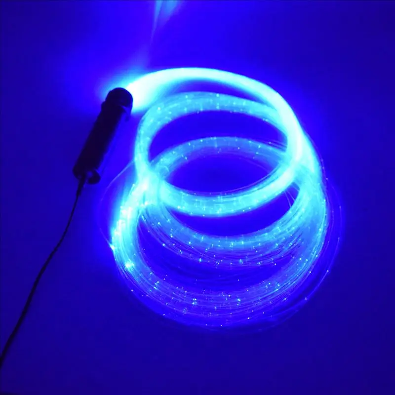 6W RGBW Fiber Optic Light Kit With Sparkle Flash Point PMMA Fiber Optic Cable for Decorate Lighting