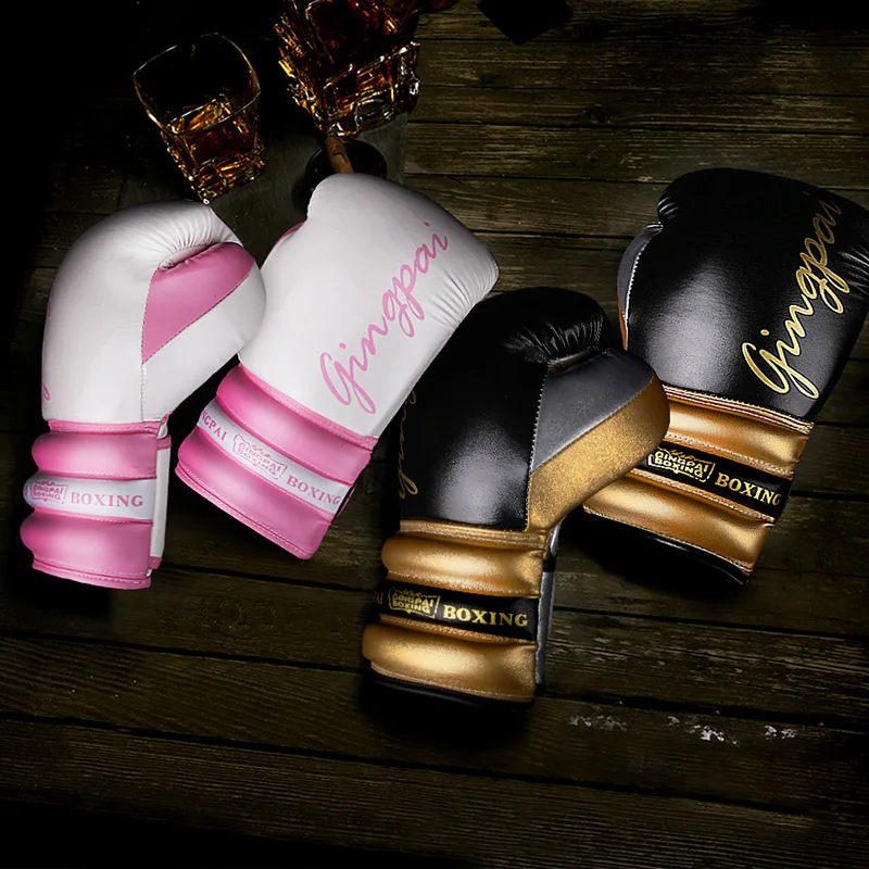 

Боксерские перчатки 8 10 12oz из искусственной кожи Muay Thai Guantes De Boxeo Sanda Free Fight MMA Kick боксерские тренировочные перчатки для мужчин женщин детей