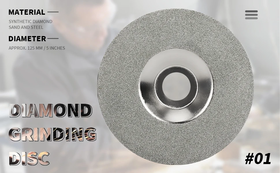 125mm 5 zoll Diamant Schleifen Rad Trennscheibe Schleifen Schleif Disk Sägeblätter Dreh Werkzeug Für Winkel Grinder Zubehör1 stücke – Detail 2