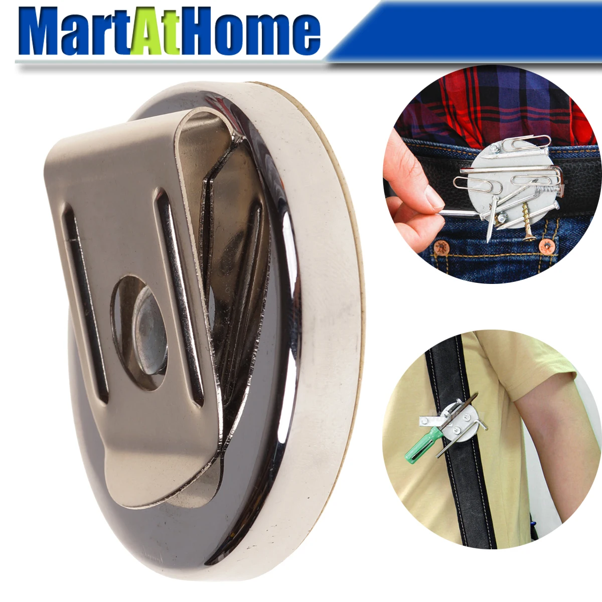 

Super Strong Neodymium 11 LBS 22 LBS Magnets Belt Clip Magnetic Waist Holder Tool 2" in Dia for Holding Screw Nails
